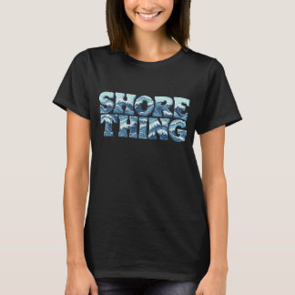 Camiseta Coisa da Praia | Ondas do Oceano Azul Retro Gráfic