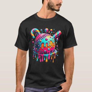 Camiseta Coisa de baseball com gotejamento de sorvete Dripp