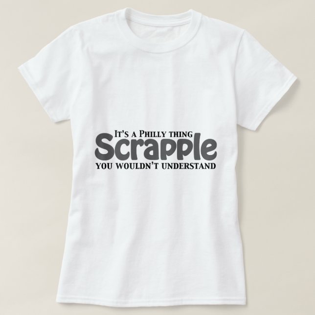 Camiseta Coisa de Scrapple Philly (Frente do Design)