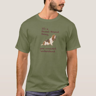 Camiseta Coisa do cão de Basset Hound