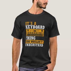 Camiseta Coisa Engraçada Do Teclado Dizendo Piano Do Jogado
