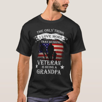 Camiseta Coisa eu amo mais do que sendo um veterano - vovô!