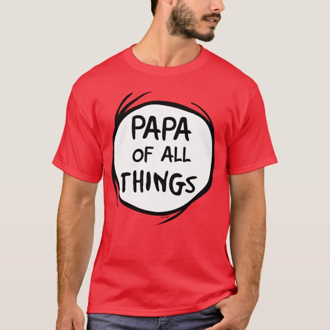Camiseta Coisa Um Dois - Papa de todas as Coisas (Frente)