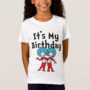 Camiseta Coisa Uma Coisa Duas É o meu aniversário