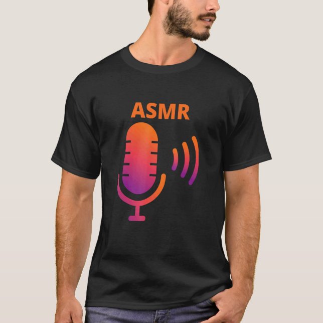 Camiseta Coisas Asmr Microfone Asmr (Frente)