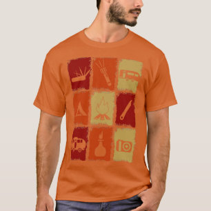 Camiseta Coisas de acampamento retrô 1