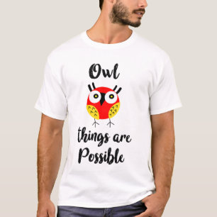 Camiseta Coisas de coruja são possíveis
