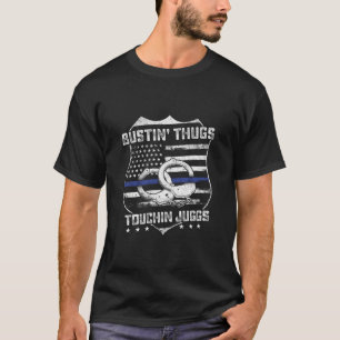 Camiseta Coisas De Engano Tocando Juggs Policiais Humor Gag