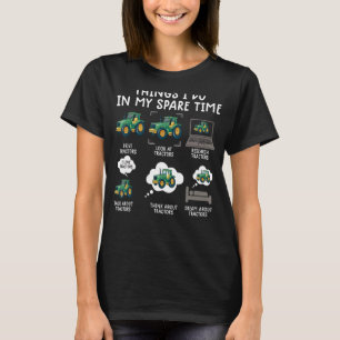 Camiseta Coisas De fazenda Eu Faço Trator Para Crianças Far