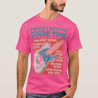 Camiseta Coisas de Guitarra que Faço no Meu Tempo Livre Div