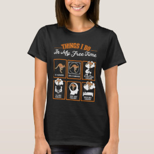 Camiseta Coisas De Kangaroo Que Faço No Meu Tempo Livre