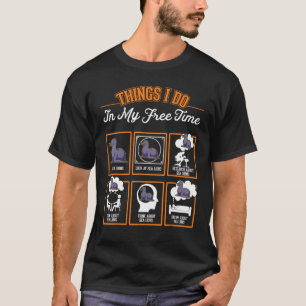Camiseta Coisas Do Leão Do Mar Que Faço No Meu Tempo Livre