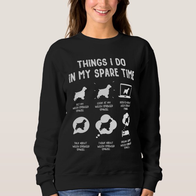 Camiseta Coisas do Welsh Springer Spaniel para fazer no tem (Frente)