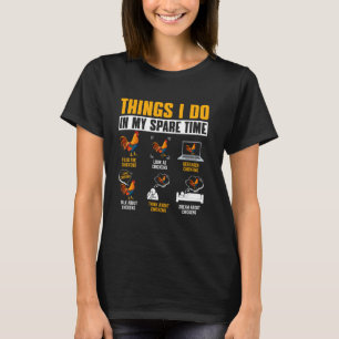 Camiseta Coisas Engraçadas Que Faço No Meu Tempo Livre Aman