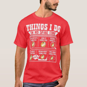 Camiseta Coisas Engraçadas que faço no meu tempo livre Guin