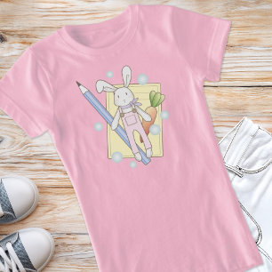 Camiseta Coisas Fofas Coelho de Pelúcia para Crianças
