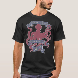 Camiseta Coisas Piores Acontecem No Mar