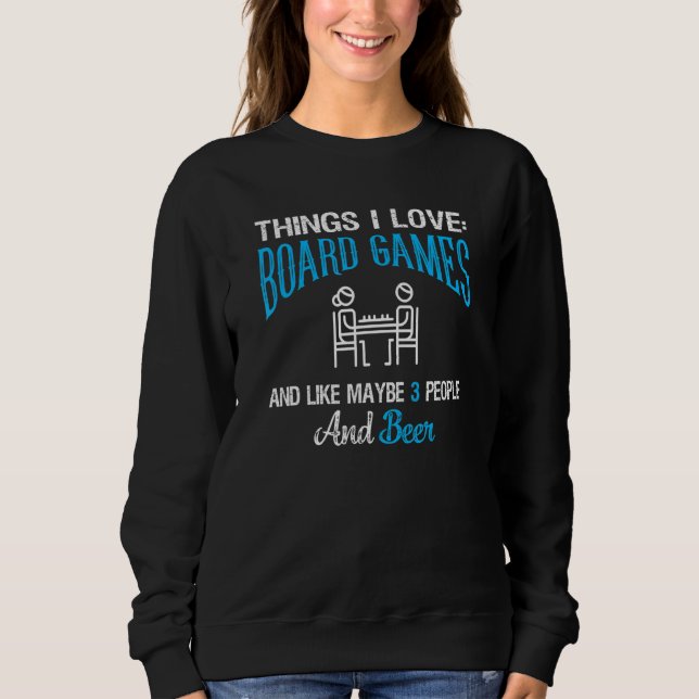 Camiseta Coisas que eu amo Jogos de Tabuleiro e Cerveja Jog (Frente)