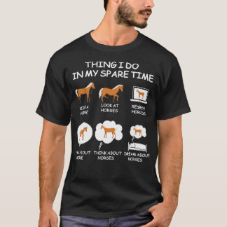 Camiseta Coisas Que Eu Faço Em Meu Tempo Esparso Engraçados