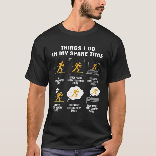 Camiseta Coisas Que Eu Faço Em Meu Tempo Livre Atravesse O  (Frente)