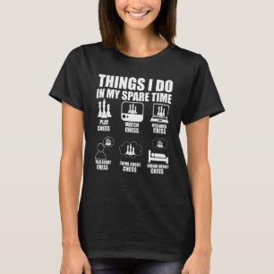 Camiseta Coisas Que Eu Faço Em Meu Tempo Livre Jogadores De