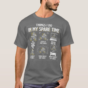 Camiseta Coisas Que Eu Faço Em Meu Tempo Livre, Legal Moto