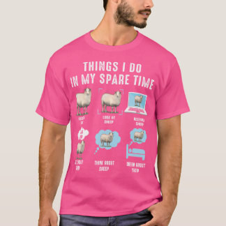 Camiseta Coisas Que Eu Faço Em Meu Tempo Livre Obedece Ovel