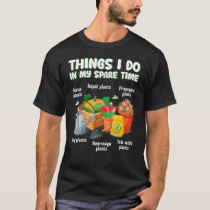 Camiseta Coisas Que Eu Faço Em Minha Garagem De Planta De H