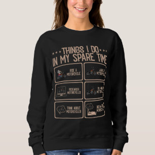 Camiseta Coisas Que Eu Faço Na Minha Bicicleta De Motocicli
