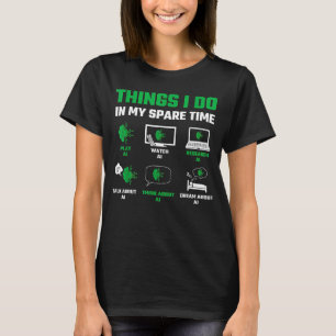 Camiseta Coisas Que Eu Faço No Meu Tempo De Sobreposição Pa