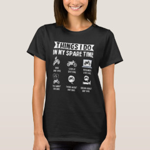 Camiseta Coisas Que Eu Faço No Meu Tempo Esparso Camada Mot