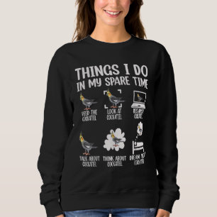 Camiseta Coisas Que Eu Faço No Meu Tempo Esparso Cockatiel 