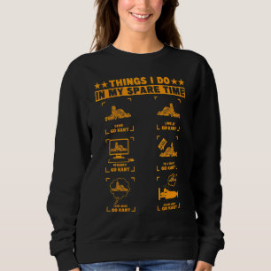 Camiseta Coisas Que Eu Faço No Meu Tempo Inteiro Ir Kart