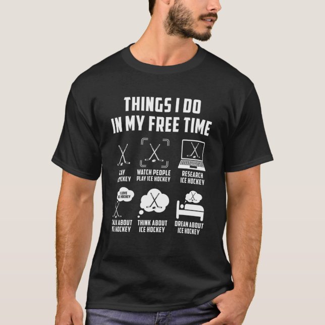 Camiseta Coisas Que Eu Faço No Meu Tempo Livre Assistindo F (Frente)