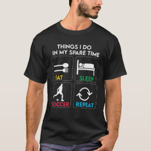 Camiseta Coisas Que Eu Faço No Meu Tempo Livre Comendo Soc