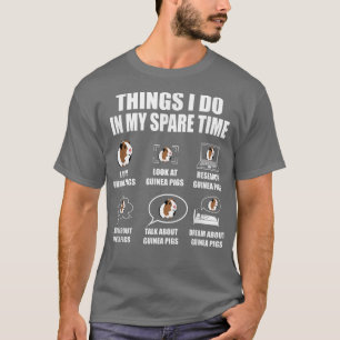 Camiseta Coisas Que Eu Faço No Meu Tempo Livre Guiné Pigra