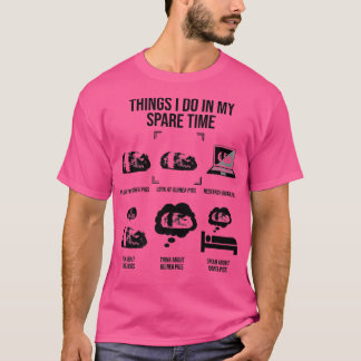 Camiseta Coisas Que Eu Faço No Meu Tempo Livre, Prévia De S