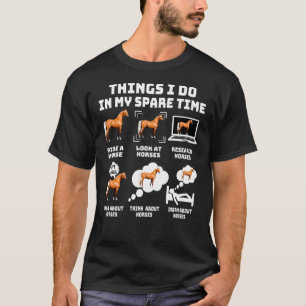 Camiseta Coisas Que Faço No Meu Galo De Galinha Do Tempo L
