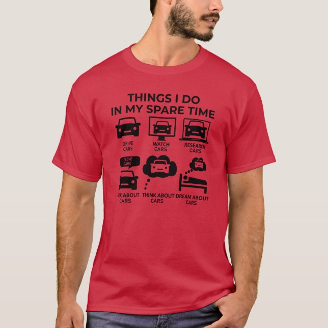 Camiseta Coisas que faço no meu tempo livre (Frente)