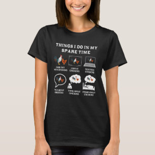 Camiseta Coisas que faço no meu tempo livre Amante de frang