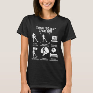 Camiseta Coisas que Faço no Meu Tempo Livre, Esqui cross-co