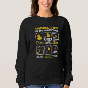 Camiseta Coisas que Faço no Meu Tempo Livre Pato de Borrach