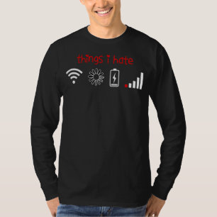 Camiseta Coisas Que Odeio Tshirt Programmer Ideia Divertida