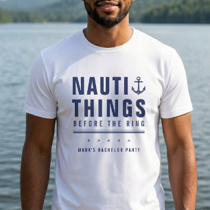 Camiseta Coisas Safadas Antes da Âncora da Festa de Despedi