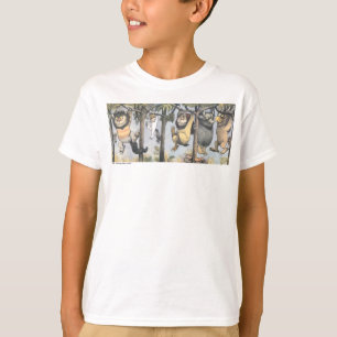 Camiseta Coisas Selvagens e Max Balançando nas Árvores