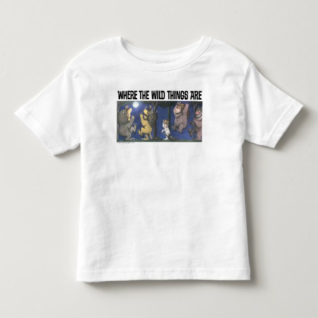 Camiseta Coisas Selvagens e Max dançando ao luar (Frente)