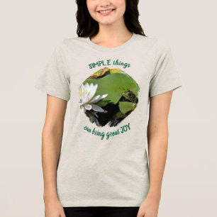 Camiseta Coisas Simples Sapo Citação Inspiradora