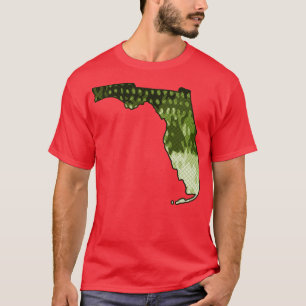 Camiseta Col. de Bass de Pesca de Largemouth do Estado da F