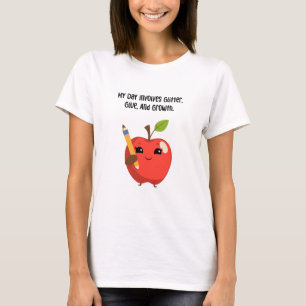 Camiseta Cola de Brilho Crescimento Assistente de Diversão