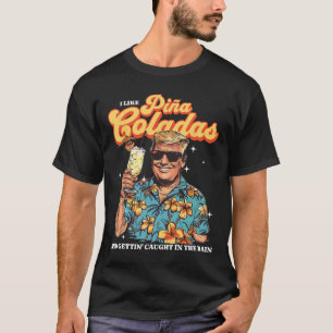 Camiseta Coladas Donald Trump Summer Vacation Hawaii Beach